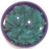 Teal & Cobalt  Paperweight  Glass Buttons