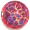 Triple Passion & Ruby Glass Paperweight Buttons 