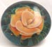 Caramel-- Glass Paperweight Button