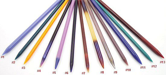 Circular Knitting Needles in Glass from Ernst Glass